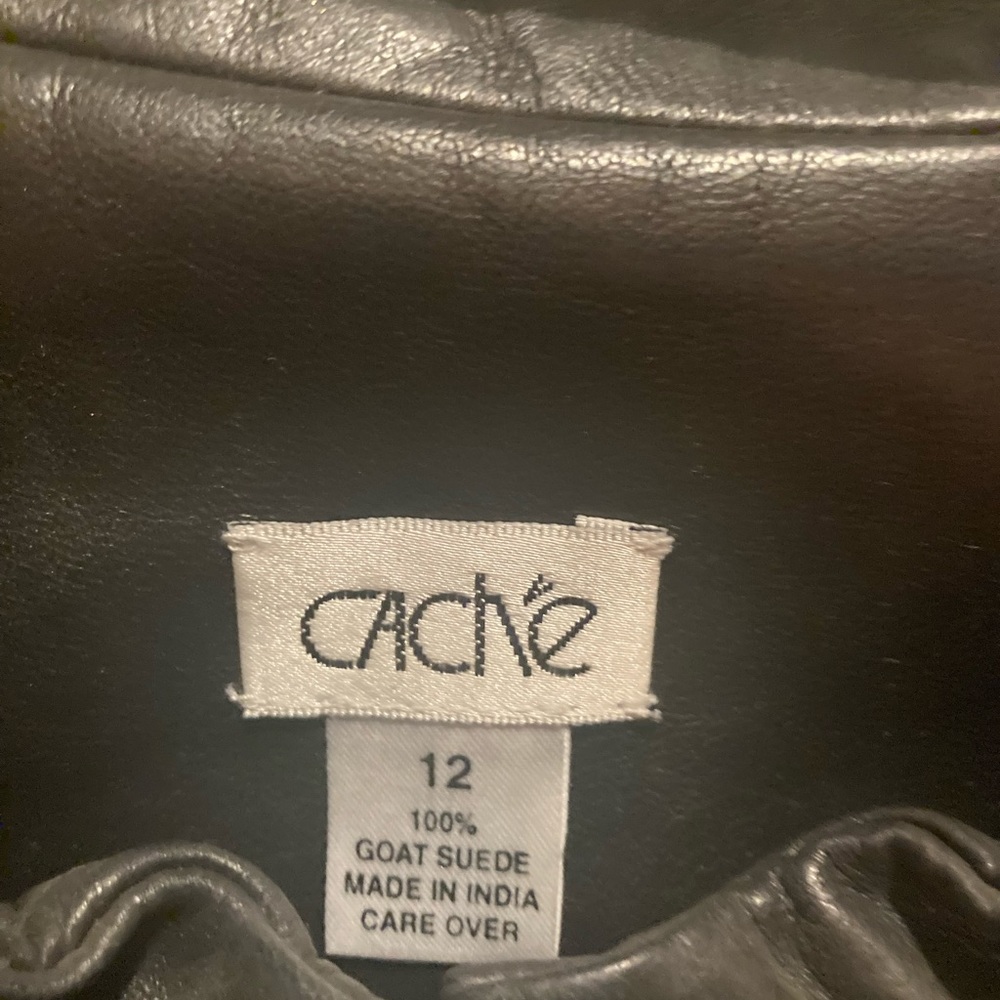 Black soft leather jacket (never worn) - Picture 4 of 5